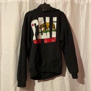 Cali hoodie 50% cotton and 50% polyester